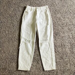 Zara Women's Boot Cut Jeans - White